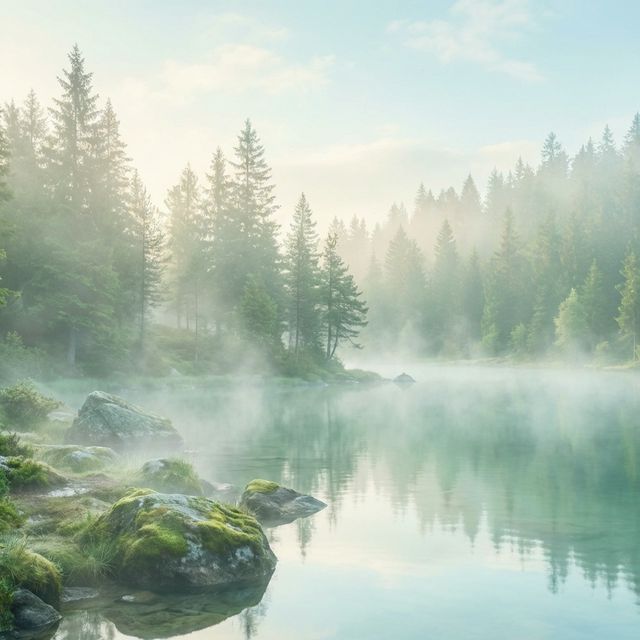 Ruhige Atmosphäre in der Natur